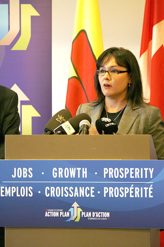Nunavut MP Leona Aglukkaq, the national minister of health and Canadian Northern Economic Development Agency, met with Nunavut leaders July 10 to discuss Nunavut’S future infrastructure needs.