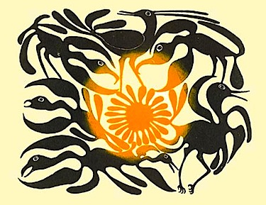 If Canada adopted an artist resale royalty, “The arrival of the sun,” a print by Kenojuak Ashevak, which sold at Waddingtons Toronto auction house in 2008 for $16,400, would have garnered a five per cent royalty for Ashevak, or $820. (FILE PHOTO)