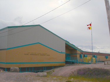 Baker Lake's Rachel Arngnamaktiq elementary school, which serves Kindergarten to Grade 5, is now at 72 per cent capacity, with 227 students and room for a maximum of 313 students. (PHOTO BY JANE GEORGE)