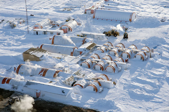 The Meliadine exploration camp near Rankin Inlet, in an aerial photo taken in 2011. (PHOTO COURTESY OF AEM)