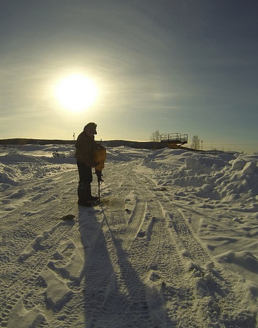 Kenji Yoshikawa plans stop at schools in Canada, drill holes in the ground and snake in strings of thermometers to record permafrost temperatures. (PHOTO FROM PERMAFROST OUTREACH)