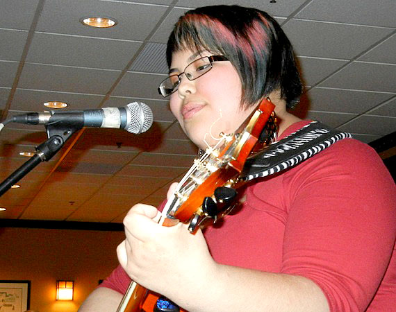 Singer Terrie Kusugak, shown here at last year's Kamatsiaqtut gala fundraiser, will play again March 23 at the organization's 2013 event. (FILE PHOTO)