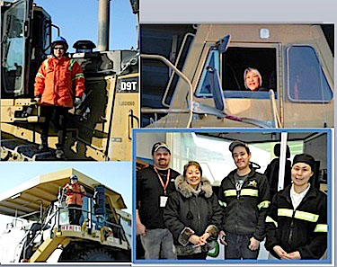 Agnico-Eagle used these images in a presentation at the Nunavut Mining Symposium this past April to illustrate how the company’s revamped training programs have reduced turnover within the Inuit workforce at the Meadowbank mine. (FILE IMAGE)
