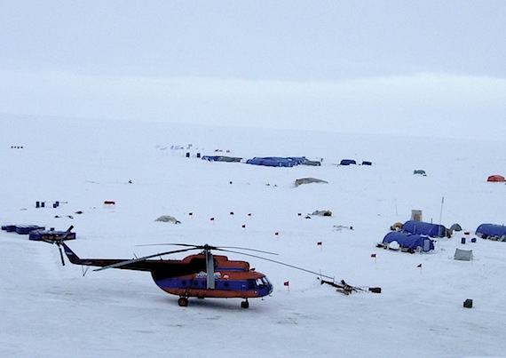 Here’s the drifting polar research camp called Barneo off Russia’s Arctic Ocean coast, 110 kilometres from the North Pole, where Russian researchers, and their colleagues from Norway and the United States, are spending April. This week, the station will also become “a palace for politics for the first time in its 13-year history,” RIA Novosti recently reported. Before Barneo closes on April 25, it will host talks with the Arctic Council's top envoys for the first time. (FILE PHOTO)