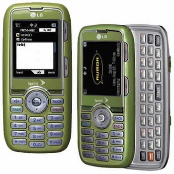 This LG Rumor resembles the models that new cell phone clients in Cape Dorset are now able to buy. (IMAGE COURTESY OF LYNX MOBILITY)