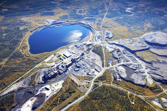 A mine — and a town. The town of Kiruna, Sweden grew up between the two mountains of Kirunavaara and Luossavaara, after the LKAB mining company was founded in 1890. Now the city centre is being relocated. (PHOTO COURTESY OF LKAB)