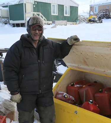 Inside Kugluktuk's padlocked yellow boxes, people can store gas and propane out of reach of youth. (PHOTO COURTESY  © 2013 UMINGMAK PRODUCTIONS INC.)