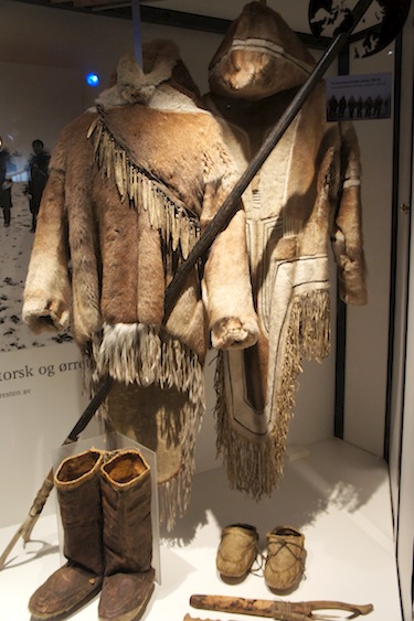 Here's a look at some of the Netsilik clothing, collected by polar explorer Roald Amundsen, on display at the Fram Museum in Oslo, Norway. (PHOTO BY ALEX BOYD)