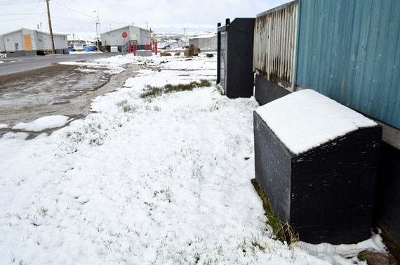 Iqaluit residents woke up to find a few millimetres of snow covering their streets this past July 3. (FILE PHOTO)