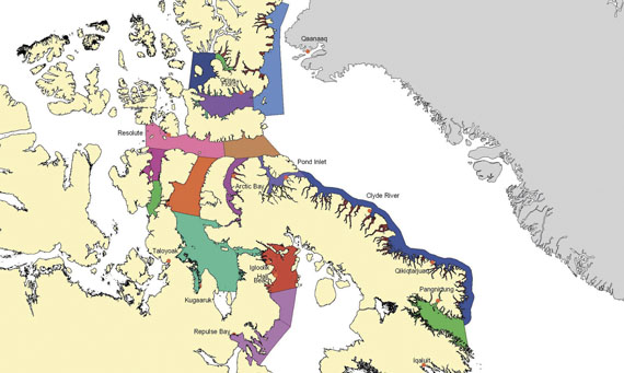 Fisheries and Oceans Canada’s High Arctic Cretacean Survey covers these coastal waters of Nunavut. (IMAGE COURTESY OF THE DFO)