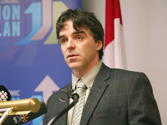 Peter Mackey, pictured here in 2010, has confirmed that he has been dismissed from his job as president of the Qulliq Energy Corp. Paul Okalik, Nunavut’s new minister responsible for the QEC, would not comment on Mackey's dismissal but said the Government of Nunavut would issue an announcement later on Nov. 28. (FILE PHOTO)