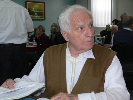 Father Robert Lechat in an undated file photo. On Dec. 6, the 93-year-old Oblate priest helped the Crown introduce evidence showing how the Catholic mission in Igloolik was laid out between 1978 and 1982 and told the court that Dejaeger was often left in charge when Lechat was required to travel. (FILE PHOTO)