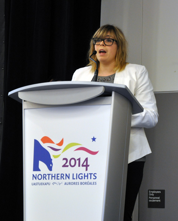 “We want to be in Nunavut for a long time,” said Agnico Eagle's Krystel Mayrand. (PHOTO BY SARAH ROGERS) 