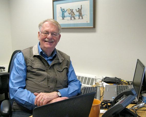 Terry Forth, the executive director of the Nunavut Economic Forum, opened an online survey this month to gauge opportunities and challenges Nunavummiut face in education and employment. Results will feed into a 10-year economic development strategy for the territory, which the forum will draft this year. (PHOTO BY PETER VARGA)