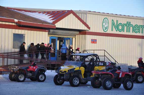 On Feb. 24, voters in Arviat will decide to go from a total alcohol ban to an open system. (PHOTO BY SARAH ROGERS)