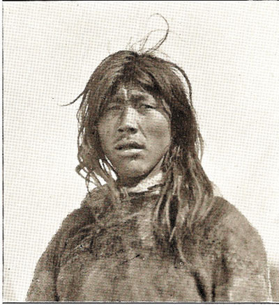 Anarqaaq the spirit-drawer was one of the many Inuit from whom Knud Rasmussen collected the traditions of the Inuit on his great sled journey across arctic America. (HARPER COLLECTION)