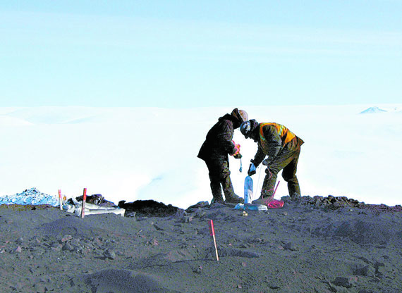 Workers do exploration work at Baffinland's Mary River iron ore site. Commodity specialist Patricia Mohr said the project is still viable in spite of slumping iron ore prices, because of its extremely high ore grades. “If it was a low-grade deposit, it would be a no-go,” Mohr said April 8.