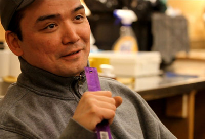 Tim Anaviapik Soucie is monitoring fresh water quality in Pond Inlet. (PHOTO COURTESY OF ARTICONNEXION)