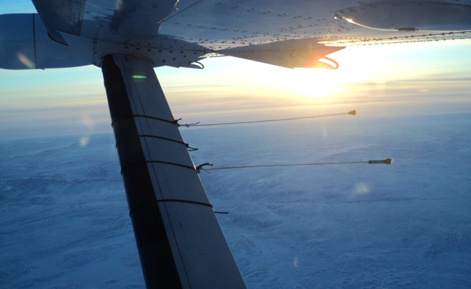 Three fixed wing aircraft and one helicopter flew survey lines seven kilometres apart after some criticism of the 2012 survey where aircraft flew survey lines 10 kilometres apart. (PHOTO COURTESY DEPARTMENT OF ENVIRONMENT)