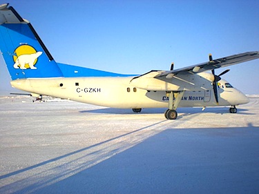 Canadian North's Dash-8 services from Yellowknife to Kugluktuk does not serve alcohol to passengers. (FILE PHOTO)