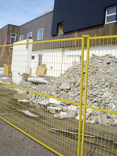 The Qikiqtani General Hospital renovation project in Iqaluit stalled in May 2013. (FILE PHOTO)