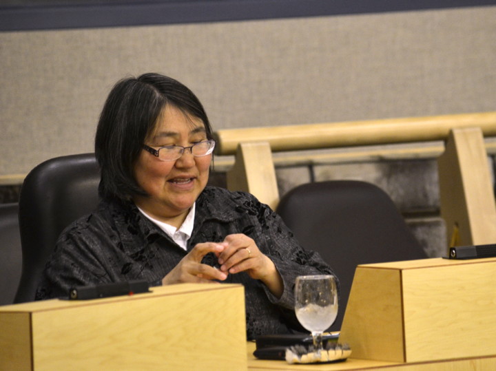 Jeannie Ugyuk, minister responsible for homelessness, committed the government to working towards a Nunavut-specific definition for the term