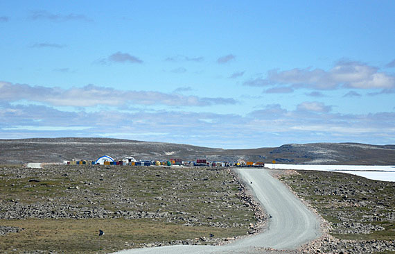 An exploratory drilling camp near Agnico Eagle's Meadowbank mine. (PHOTO BY SARAH ROGERS)