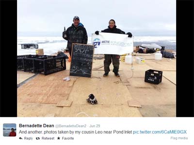 Tourism operator Arctic Kingdom said its staff had to quickly relocate when the ice under a camp set up at the floe edge starting to break. Now, the company said it's still in the process of cleaning up supplies it left behind.
