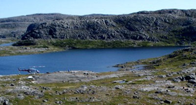 Azimut's North Rae uranium property, located about 20 km east of Ungava Bay, is not currently being actively explored, while Quebec gauges public opinion on mining uranium. (PHOTO COURTESY OF AZIMUT)