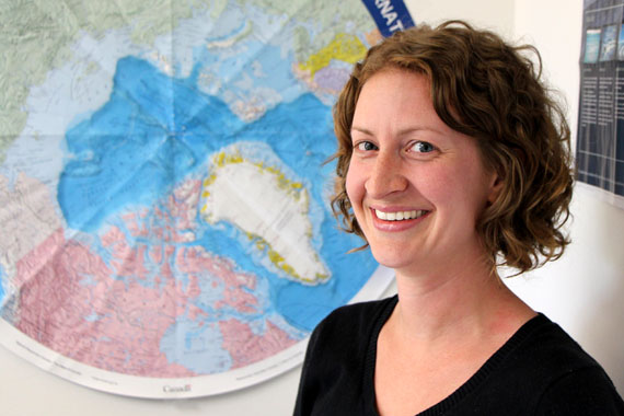 Melissa McKinney, a researcher at the University of Windsor, received a $70,000 Banting Fellowship grant for a study that will investigate whether climate change is leading to increased levels of contaminants like mercury and PCBs in country food. (PHOTO COURTESY OF MELISSA MCKINNEY)
