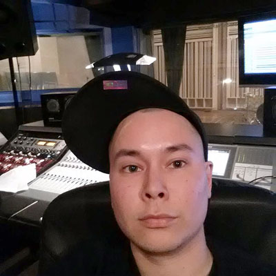 Hyper T in a recording studio. (PHOTO COURTESY OF ADAM TANUYAK)