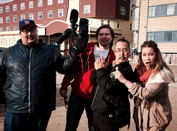 Members of Qanurli's team enjoy an outing in Iqaluit. The show will return for a fourth season Sept. 1 at 8 p.m. eastern. (FILE PHOTO)