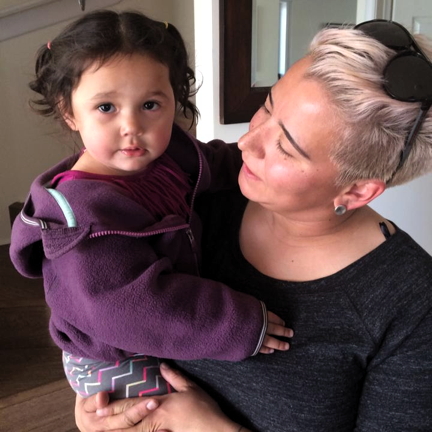 Jesse Mike and her daughter Niviaq who had just turned two. (PHOTO COURTESY JESSE MIKE)