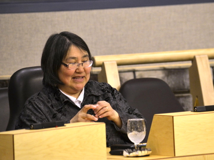Jeannie Ugyuk, Nunavut's minister of family services, says the new job training partnership with Ottawa will help Nunavummiut participate fully in the growing northern labour force. (FILE PHOTO)