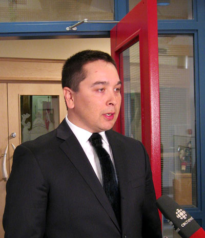 David Joanasie, MLA for South Baffin, got what amounts to a stern warning for “unacceptable conduct” in the legislative assembly’s first day of the fall sitting, Oct. 21, when members passed a motion to censure him for actions that led to a drunk driving charge in Charlottetown, P.E.I. in July. (PHOTO BY PETER VARGA)