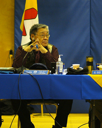 NTI's  long-time vice president James Eetoolook, pictured here in 2010, will run to keep his position Dec. 8. (FILE PHOTO) 