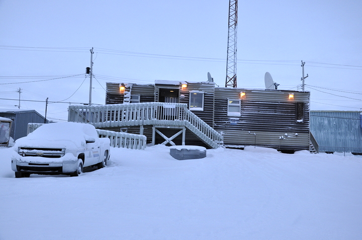 The RCMP detachment in Igloolik. Members of the coroner's jury, seeking answers into the death of Solomon Uyarasuk in police cells there two years ago, were given a tour of the detachment Nov. 27. (PHOTO BY THOMAS ROHNER)