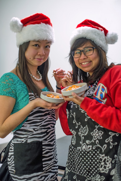 When Cambridge Bay lawyer Gloria Song and justice outreach worker Christine Aye aren’t busy working or making music as synth-pop duo Scary Bear Soundtrack, they’ve been known to devote entire evenings to making batches of kimchi. (PHOTO BY DENISE LEBLEU IMAGES) 