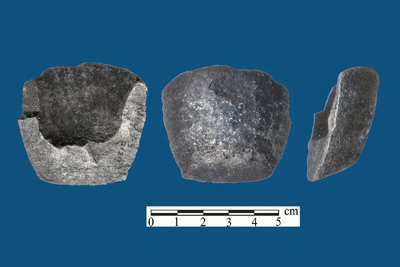 This once-intact crucible found in the South Baffin region is believed to have been used by Europeans for high-temperature metalworking. (IMAGE COURTESY OF P. SUTHERLAND)