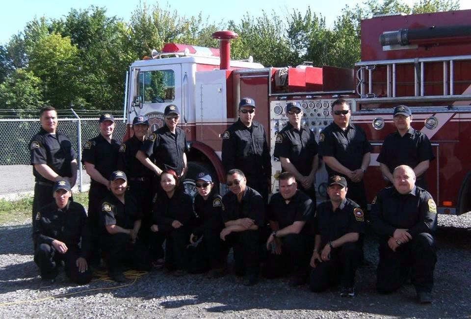 This is the latest group of Nunavik firefighters to receive their certification; this group is pictured in Blainville, Quebec last summer where firefighters do a portion of their training. (PHOTO COURTESY OF T.COOKIE-BROWN)