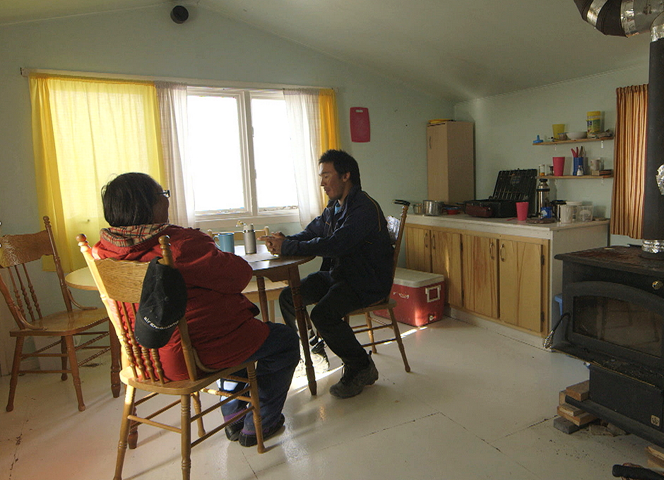 A second screening of the documentary Sol has been scheduled in Iqaluit because of popular demand. The feature film, from Arnait Video Productions, depicts the death of Igloolik artist Solomon Uyarasuk and explores issues of suicide in Nunavut as a family and community try to make sense of a tragedy. Filmmaker Susan Avingaq, above, interviews Uyarasuk's childhood friend and fellow Artcirq performer Terry Uyarak in a screenshot from the movie. The Nunavut premiere of the film is scheduled for Jan. 28 at 6:30 p.m. at the Astro Theatre. A second screening will now take place Jan. 29 at the same theatre at 5 p.m. (PHOTO COURTESY ARNAID VIDEO PRODUCTIONS)