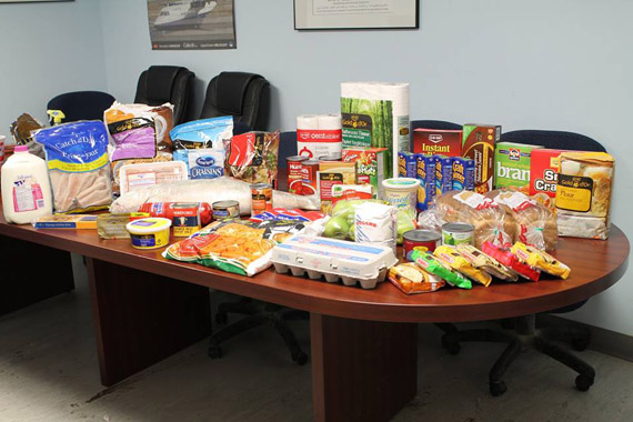 Igloolik's Co-op store has prepared packages to feed different-sized families for a period of two weeks, as a way to respond to a recent interest in shipping food to Nunavummiut families. (IGLOOLIK CO-OP FACEBOOK PHOTO) 