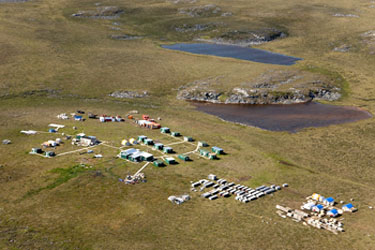 A view of the Kiggavik advanced exploration camp from 2010. (FILE PHOTO)