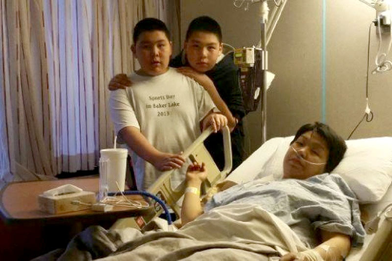 Janice Simailak has launched a crowdfunding campaign on the site GoFundMe to help cover expenses she is incurring while receiving cancer treatment in Toronto. (PHOTO COURTESY OF JANICE SIMAILAK)