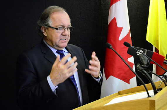Bernard Valcourt, the AAND minister, said April 1 that from now on, retailers must disclose their profit margins to independent auditors. (FILE PHOTO)
