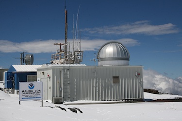 Atmospheric testing has taken place at the Mauna Loa observatory in Hawaii for more than 50 years. (HANDOUT PHOTO)
