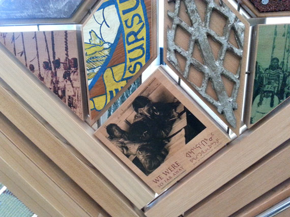 This small section of the Witness Blanket, an art installation on display at Ottawa City Hall between May 18 and July 10, acknowledges the Inuit experience with residential schools. Starting May 31, the Truth and Reconciliation Commission, formed in 2008, will end its activities with four days of closing events in Ottawa. Highlights include the Walk for Reconciliation on May 31 from Gatineau across Victoria Island to Ottawa City Hall, the release June 2 of a big report containing the TRC's findings, the planting of a 