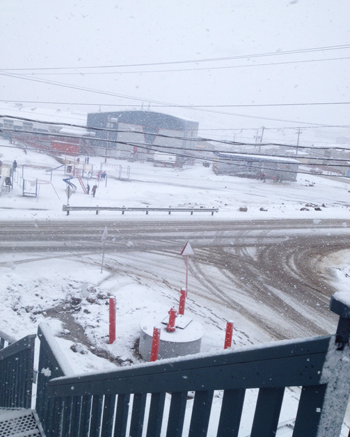 Summer might have officially begun this past week, but if doesn't feel like it in Iqaluit, which saw snowfall June 22. (PHOTO BY DAVID MURPHY)