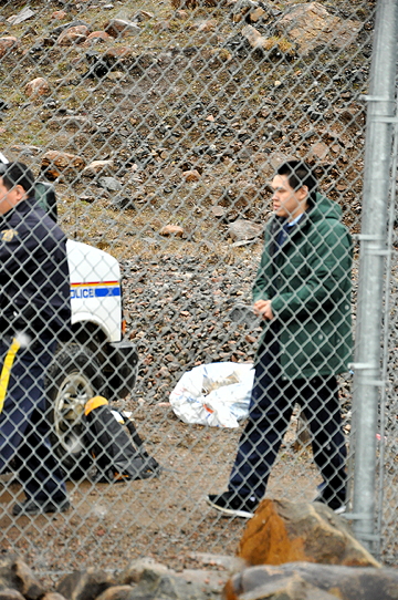 Peter Kingwatsiak of Cape Dorset outside the Nunavut Court of Justice June 22. He is currently on trial for first-degree murder, breaking and entering and aggravated assault, in two separate incidents in 2010. (PHOTO BY THOMAS ROHNER)