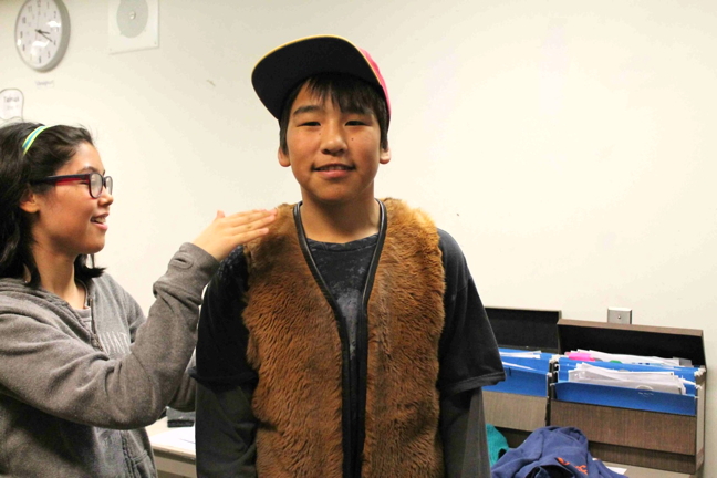 Check out Lance Akoluk's new kangaroo skin vest. The Cambridge Bay, Kiilinik High School student received this vest from ‘Uncle’ Bob Carveth June 16 at a year end award ceremony at the school. The Australian philanthropist has sent other gifts from Down Under to Nunavut schools over the past few years, such as table tennis equipment, cameras, computer equipment and model cars. A lover of indigenous culture, it's his way of supporting Inuit culture and language preservation in the Arctic. The vest was made by Connie Kapolak. Kiilinik student Kailie Atighioyak also got a gift from Carveth — a digital camera — for regular school attendance and displaying a positive attitude throughout the year. (PHOTO COURTESY OF BOB CARVETH)